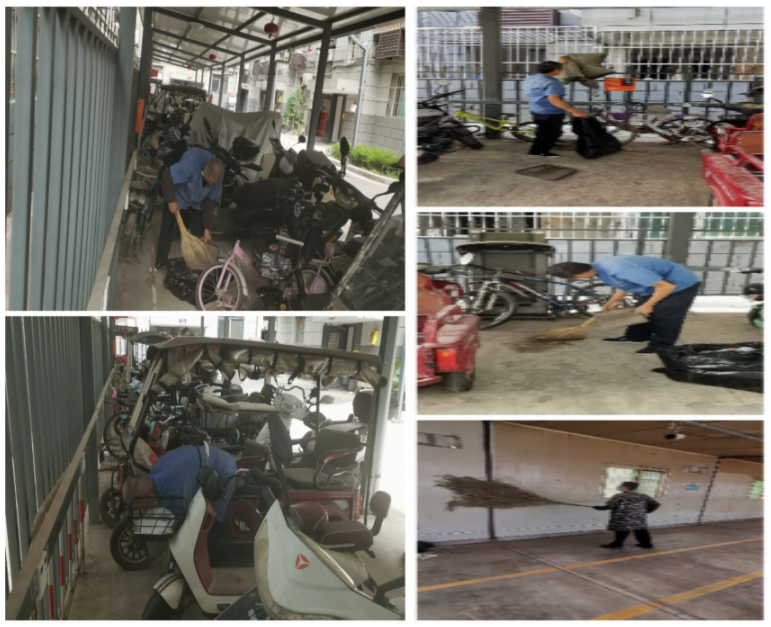 清理車棚衛(wèi)生，共筑整潔家園
